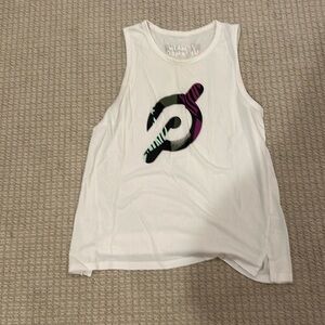 Peloton "Remain Untamed" Side Slit Muscle Tank Size L